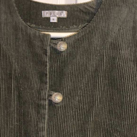 Focus vintage dk green corduroy 2 piece skirt set - Picture 3 of 4